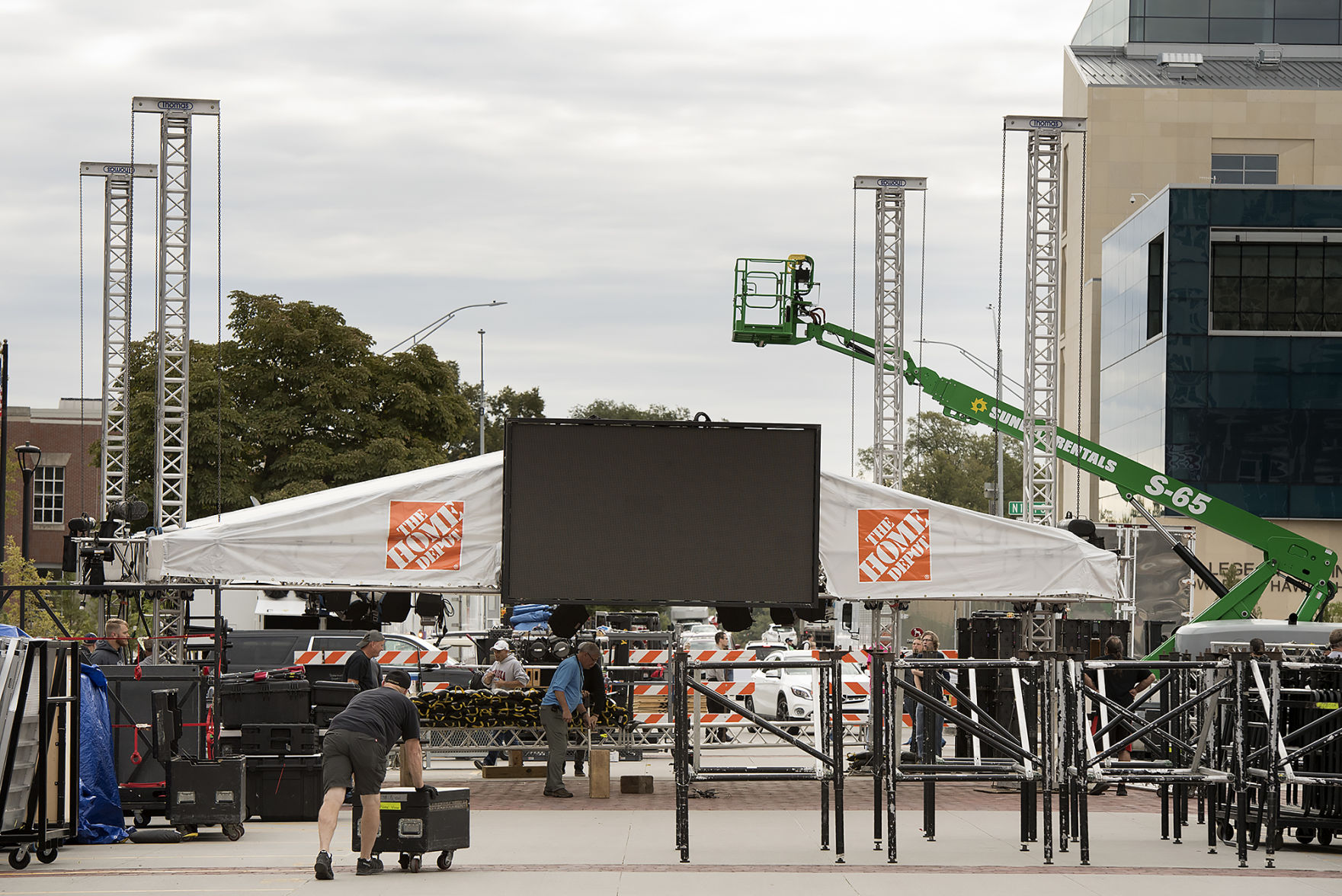 ESPN College GameDay set construction